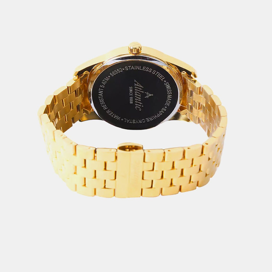 Atlantic Seaport Small Second Gold Dial Men&