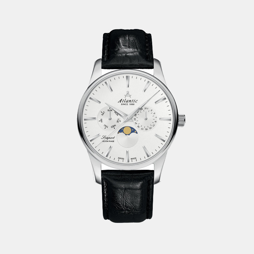Atlantic Seaport Moonphase 56550.41.21 Silver Dial Men&