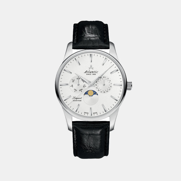 Atlantic Seaport Moonphase 56550.41.21 Silver Dial Men&