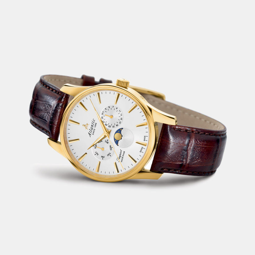 Atlantic 56550.45.21 Silver Dial Multi-Function Men&