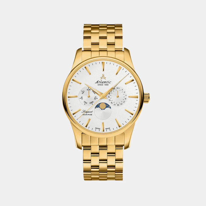 Atlantic Seaport Moonphase 56555.45.21 Silver Dial Men&