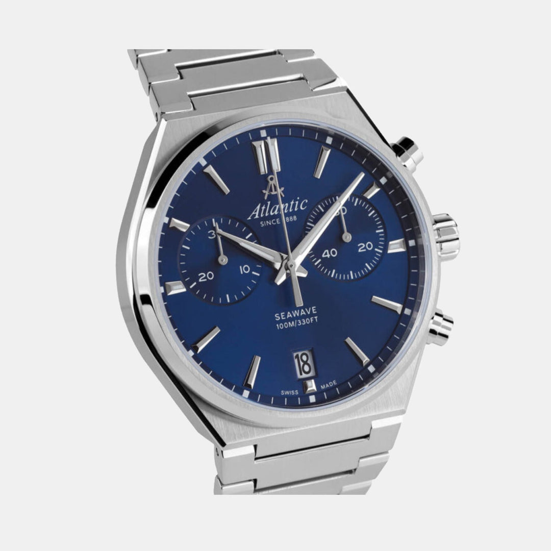 Atlantic Seawave Chrono 58466.41.51 Blue Dial Men&