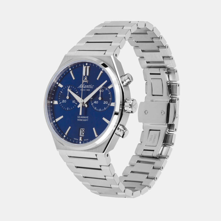 Atlantic Seawave Chrono 58466.41.51 Blue Dial Men&