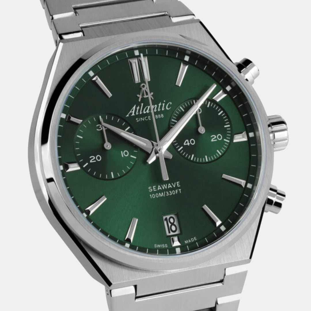Atlantic Seawave Chrono 58466.41.71 Green Dial Men&
