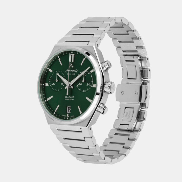 Atlantic Seawave Chrono 58466.41.71 Green Dial Men&