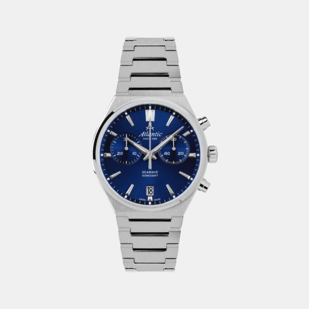 Atlantic Seawave Chrono 58466.41.51 Blue Dial Men&