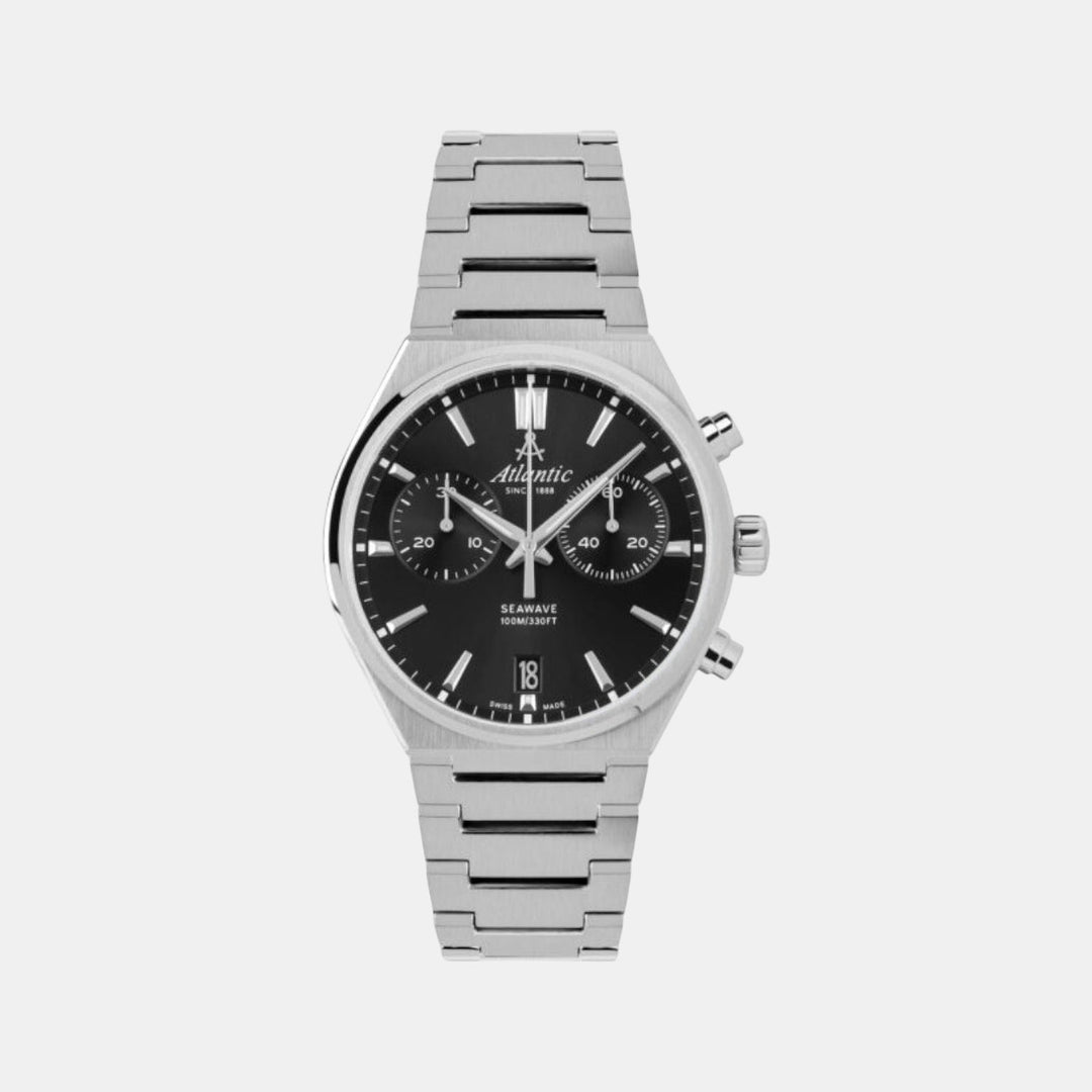 Atlantic Seawave Chrono 58466.41.61 Black Dial Men&