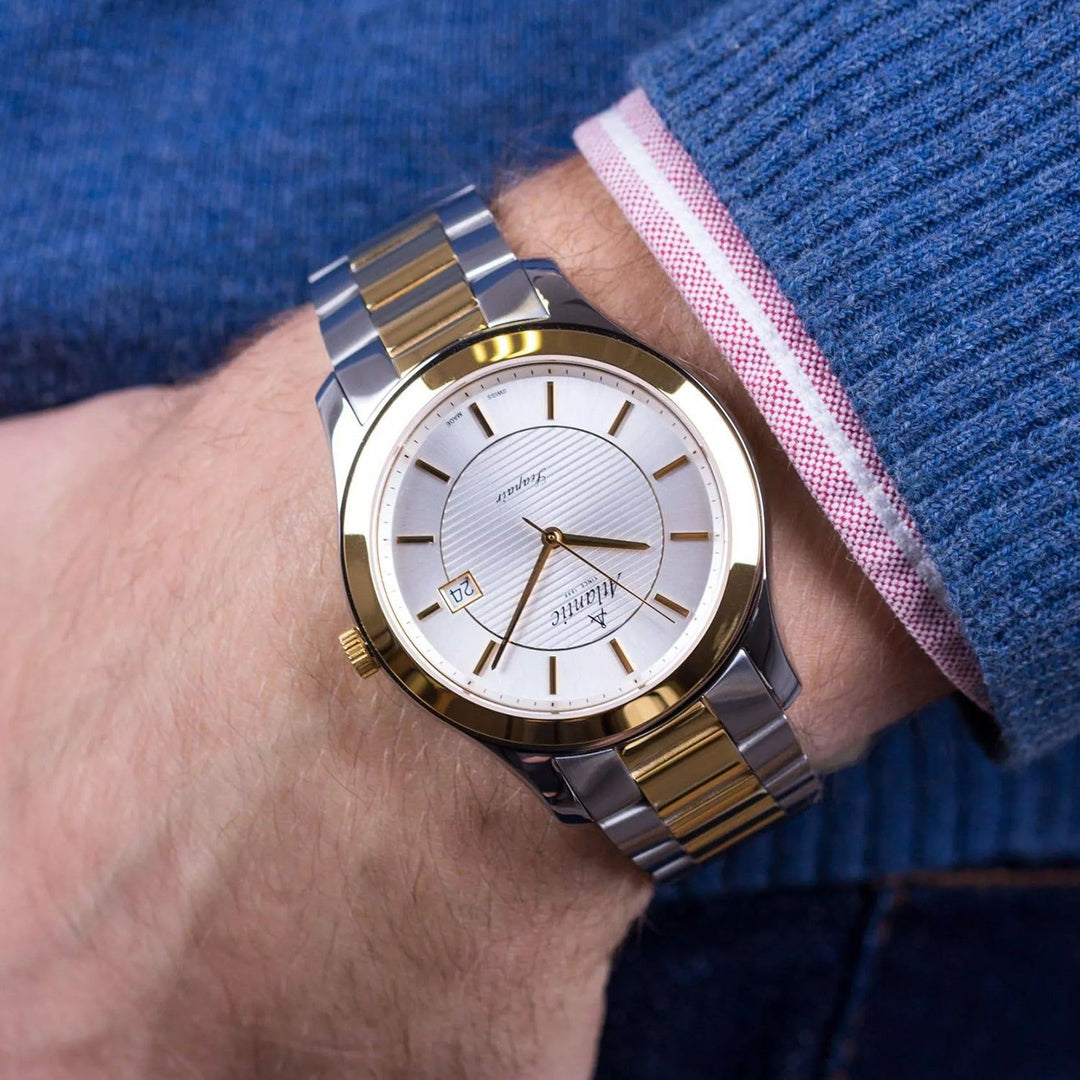 Atlantic Seapair 60335.43.21G Silver Dial Men&