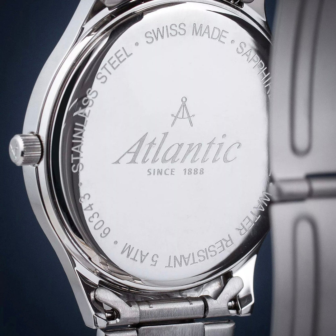 Atlantic Seabase 60348.41.21 Silver Dial Men&