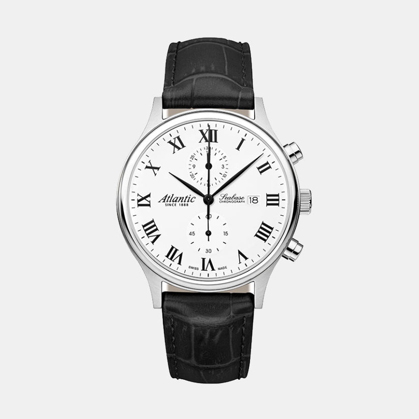 Atlantic Seabase Chronograph NM 64452.41.18 White Dial Men&