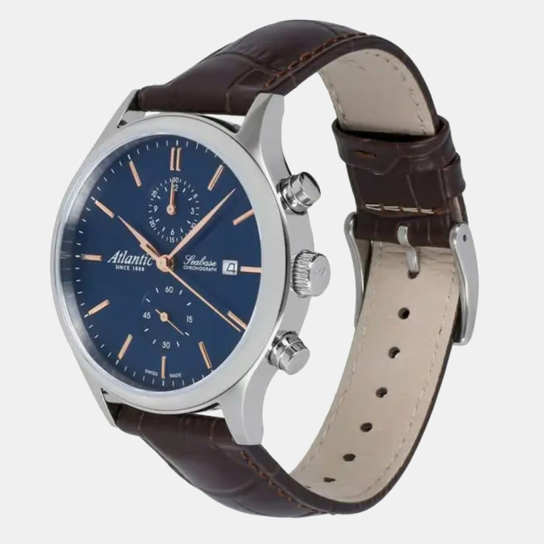 Atlantic Seabase Chronograph NM 64452.41.51R Blue Dial Men&