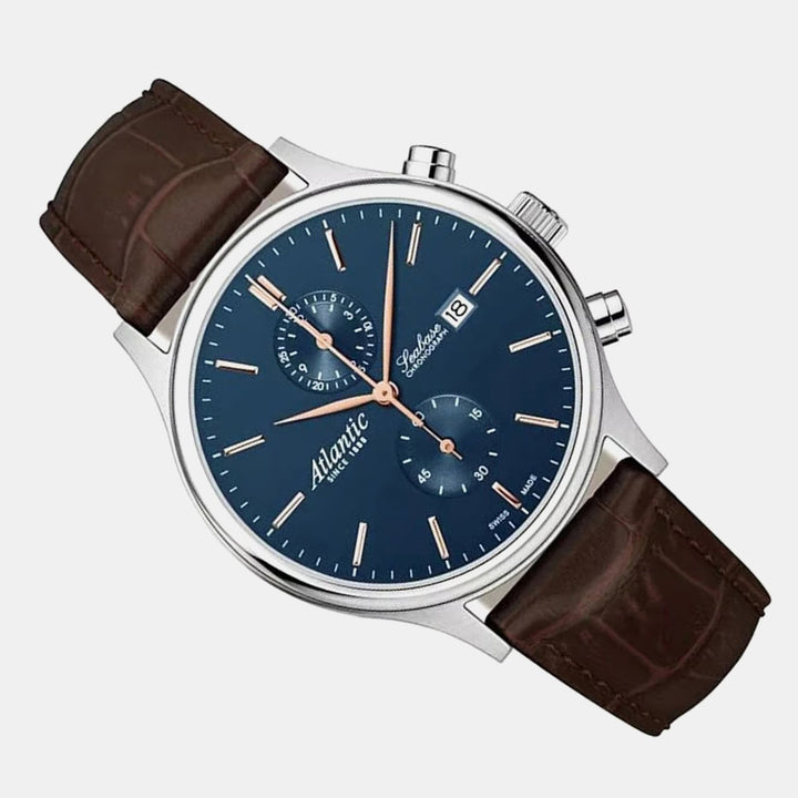 Atlantic Seabase Chronograph NM 64452.41.51R Blue Dial Men&