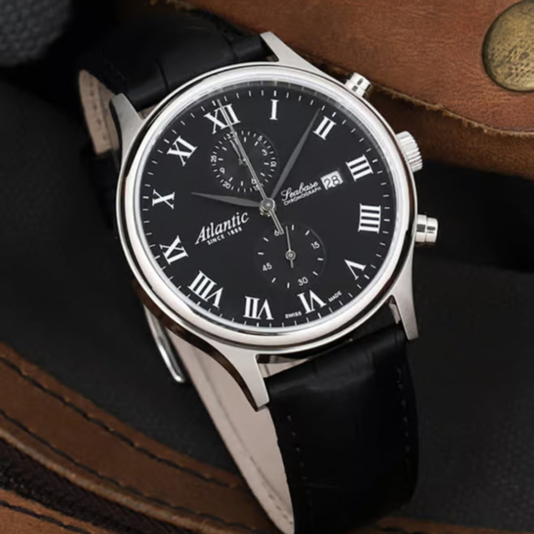 Atlantic Seabase Chronograph NM 64452.41.68 Black Dial Men&