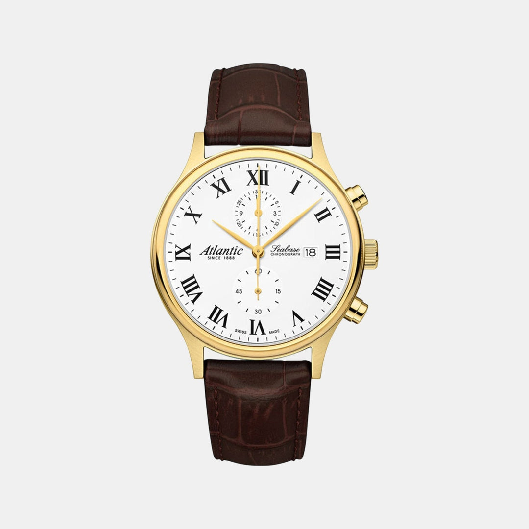 Atlantic Seabase Chronograph NM 64452.45.18 White Dial Men&