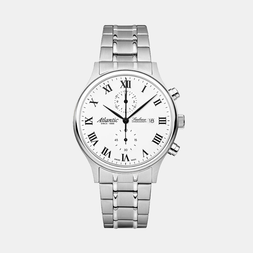 Atlantic Seabase Chronograph 64457.41.18 White Dial Men&