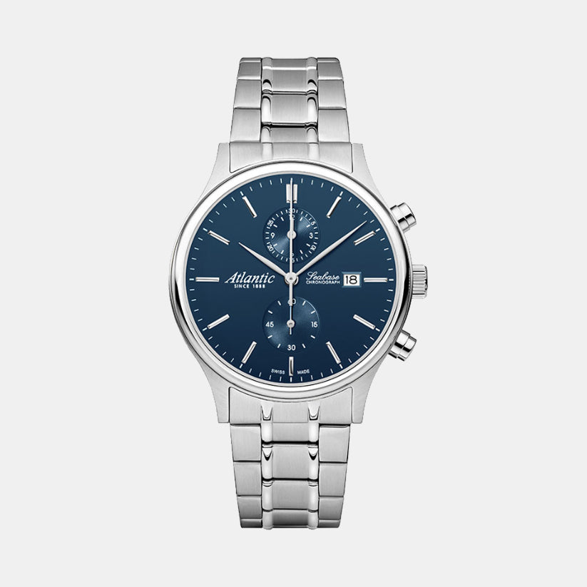 Atlantic Seabase Chronograph NM 64457.41.51 Blue Dial Men&