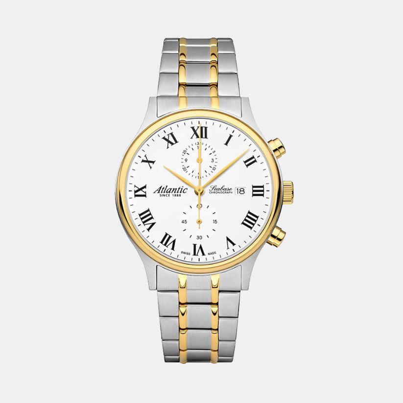Atlantic Seabase Chronograph NM 64457.43.18G White Dial Men&
