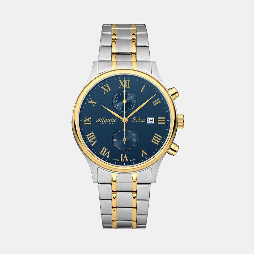 Atlantic Seabase Chronograph 64457.43.58G Blue Dial Men&