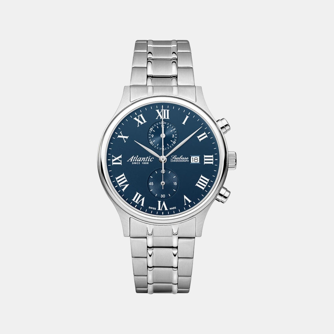 Atlantic Seabase Chronograph NM 64457.41.58 Blue Dial Men&