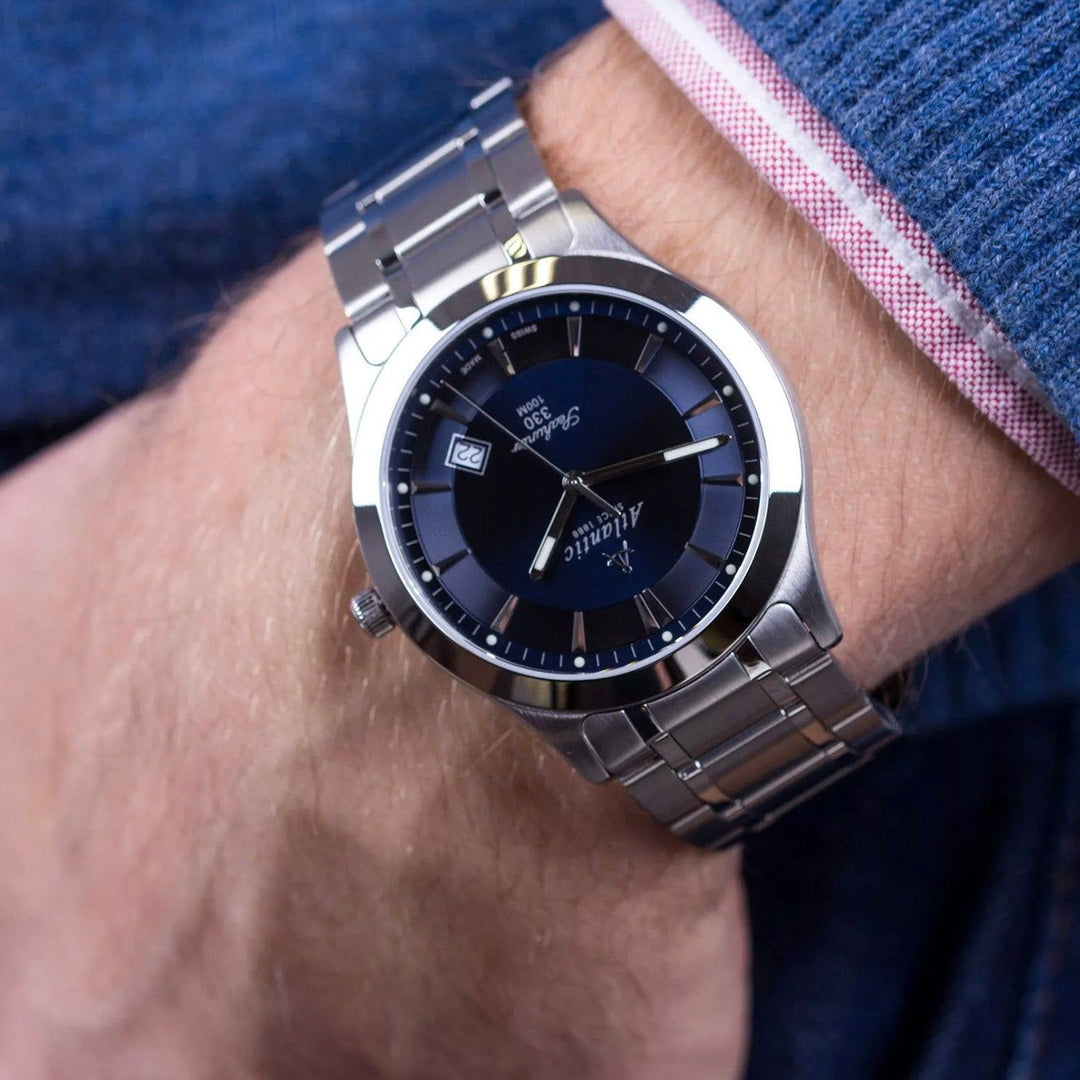 Atlantic Seahunter 330 71365.41.51 Blue Dial Men&