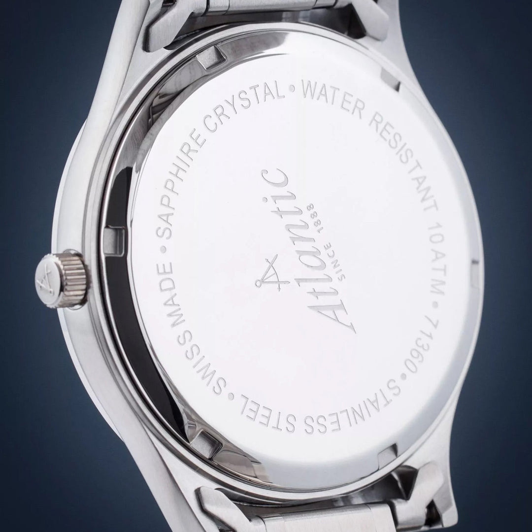 Atlantic Seahunter 330 Grey Dial Quartz Men&