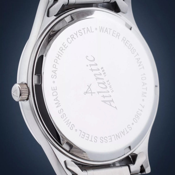 Atlantic Seahunter 330 Grey Dial Quartz Men&