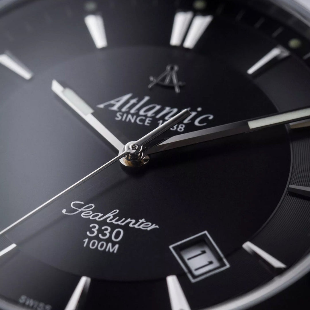 Atlantic Seahunter 330 Grey Dial Quartz Men&