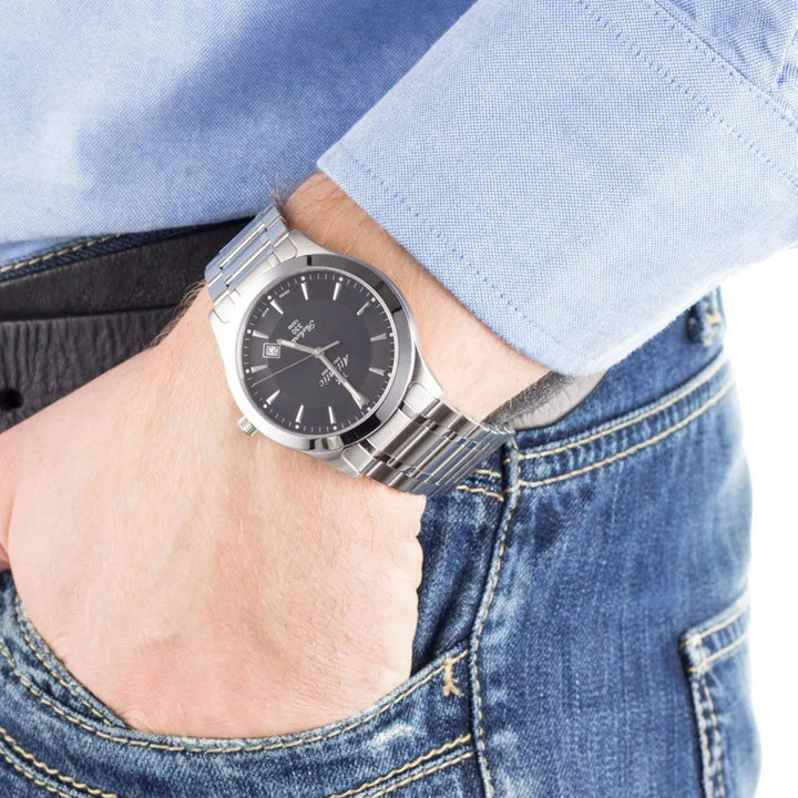 Atlantic Seahunter 330 Grey Dial Quartz Men&