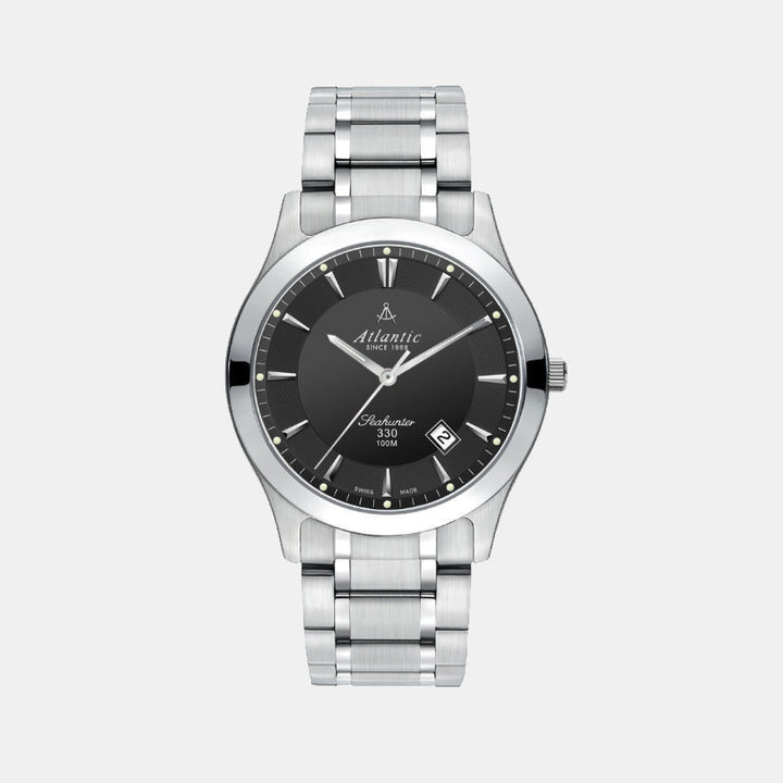 Atlantic Seahunter 330 Grey Dial Quartz Men&