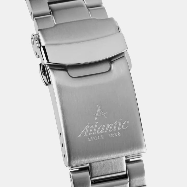 Atlantic Seacloud Diver Quartz White Dial Men&