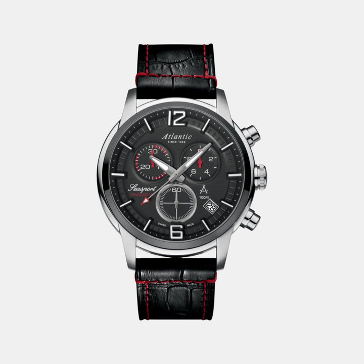 Atlantic Seasport Chronograph 87461.42.45 Black Dial Men&