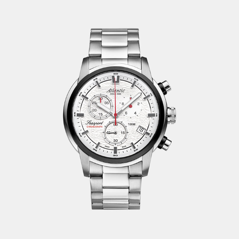 Atlantic Seasport ND Chronograph 87466.42.21 White Dial Men&