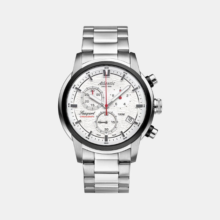Atlantic Seasport ND Chronograph 87466.42.21 White Dial Men&
