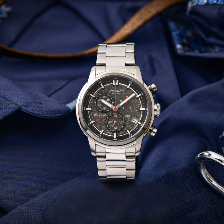 Atlantic Seasport ND Chronograph Anthracite Dial Men&