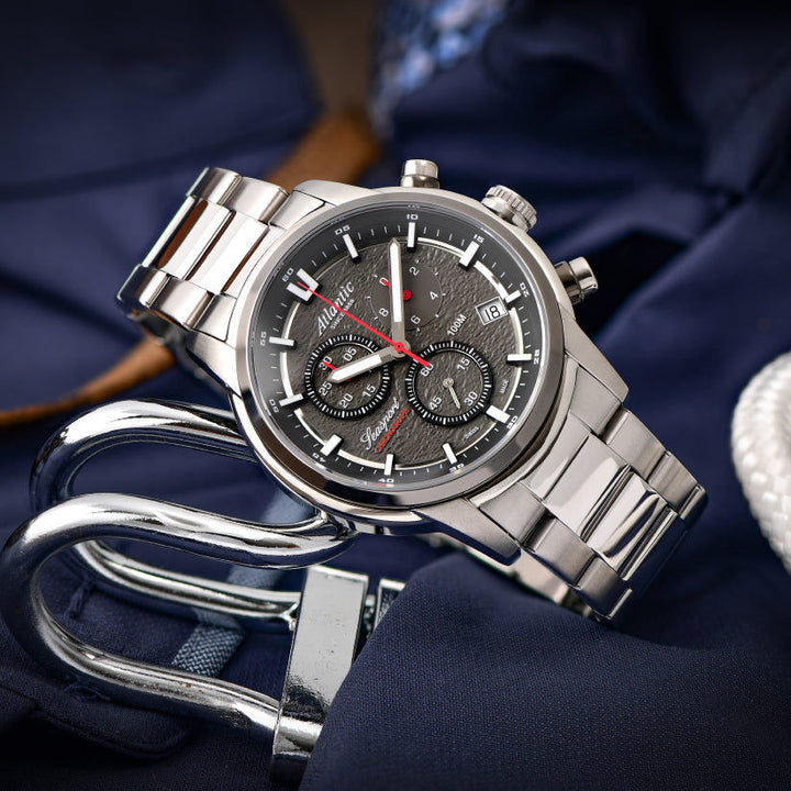 Atlantic Seasport ND Chronograph Anthracite Dial Men&