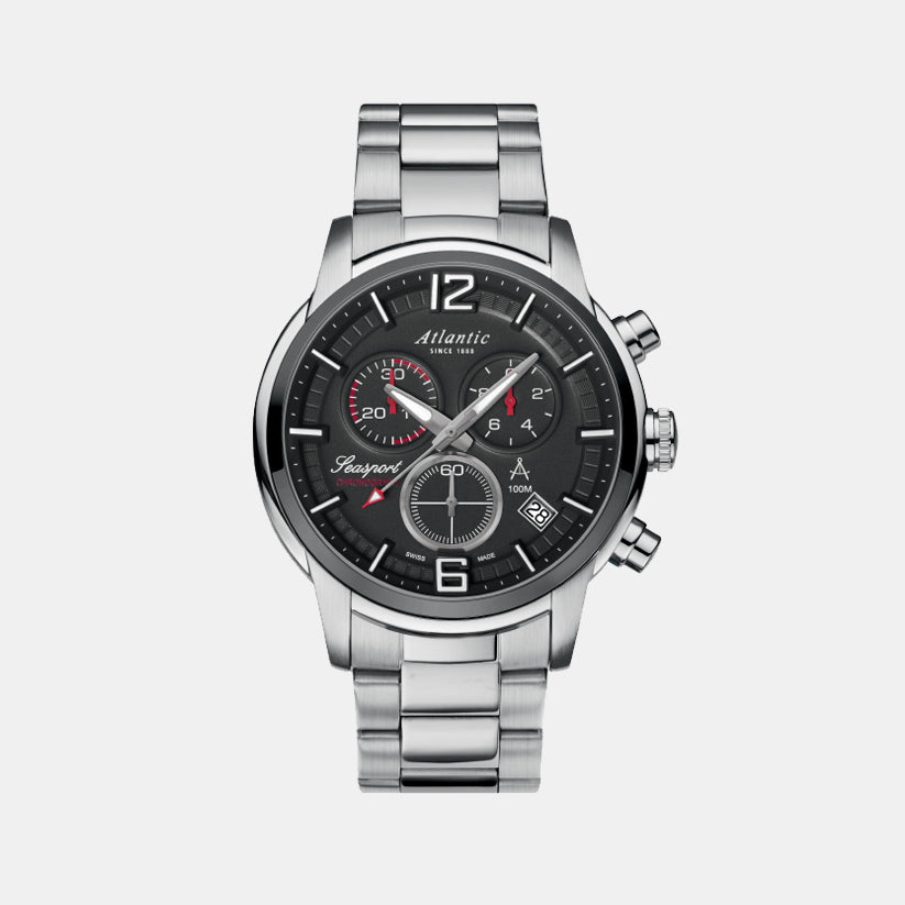 Atlantic Seasport ND Chronograph Black Dial Men&
