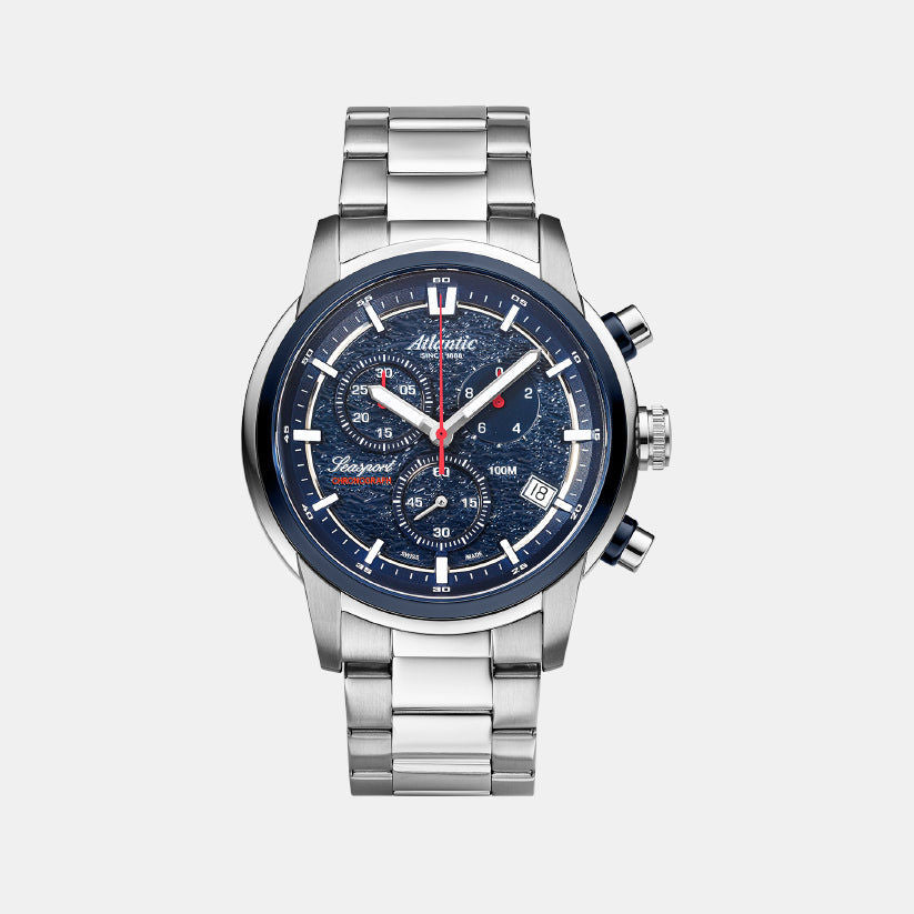 Atlantic Seasport ND Chronograph 87466.47.51 Blue Dial Men&