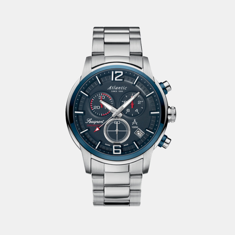 Atlantic Seasport ND Chronograph Blue Dial Men&