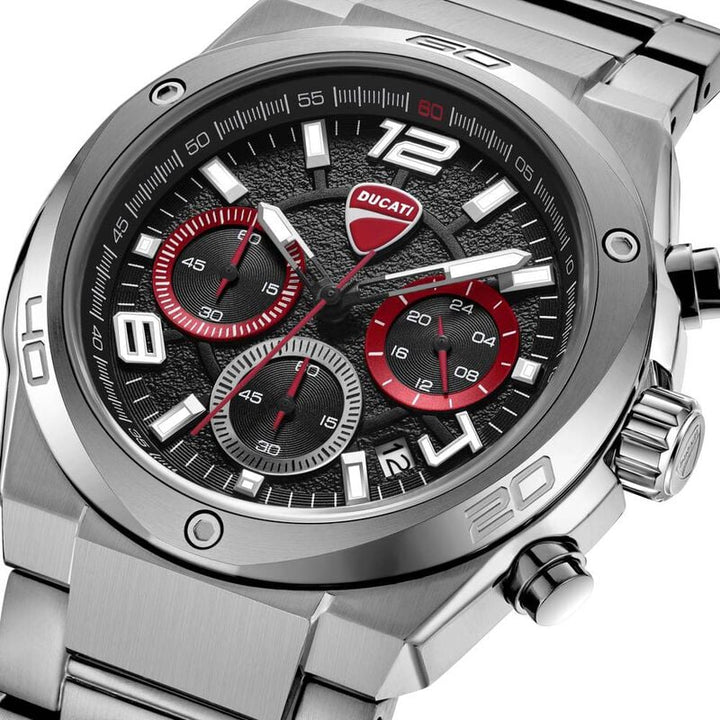 Ducati Quartz Chronograph dtwgi0002401w Black Dial Men&