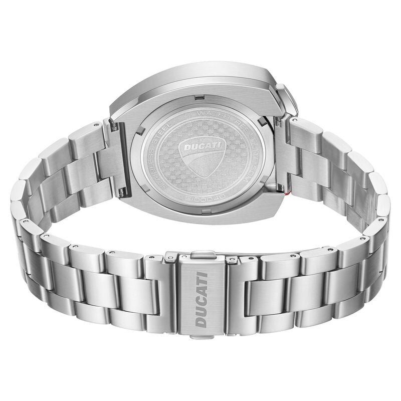 Ducati Quartz Chronograph Black Dial Silver Stainless Steel Strap Watch For Men dtwgi0004001w
