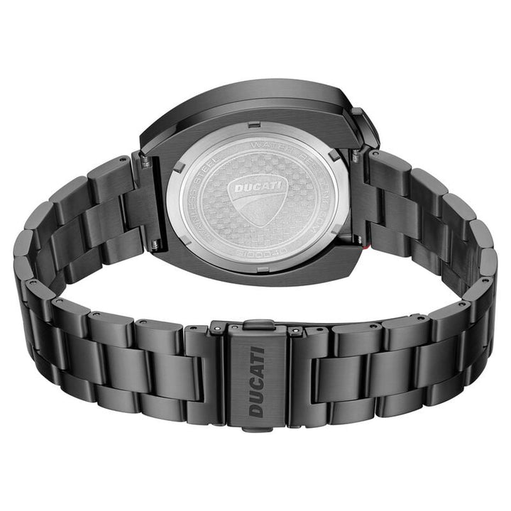 Ducati Quartz Chronograph Black Dial Black Stainless Steel Strap Watch For Men