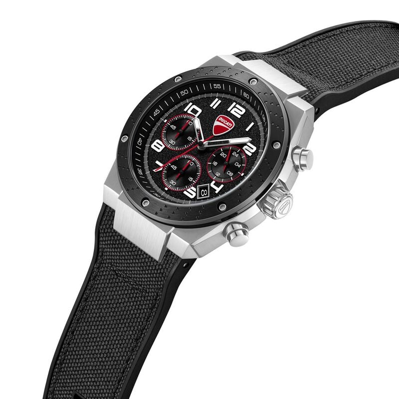 Ducati Quartz Chronograph DTWGO0002501W Black Dial Men&