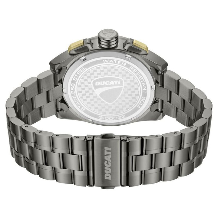 Ducati Quartz Chronograph Green Dial Grey Stainless Steel Strap Watch dtwgi0002204w