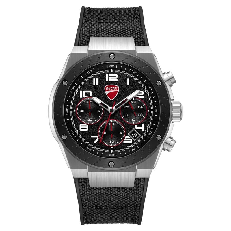 Ducati Quartz Chronograph DTWGO0002501W Black Dial Men&