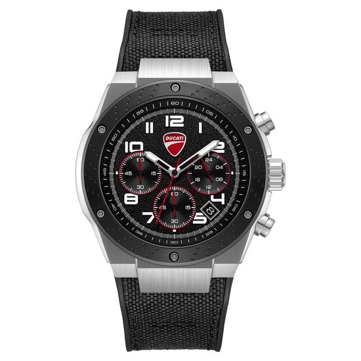 Ducati Quartz Chronograph DTWGO0002501W Black Dial Men&