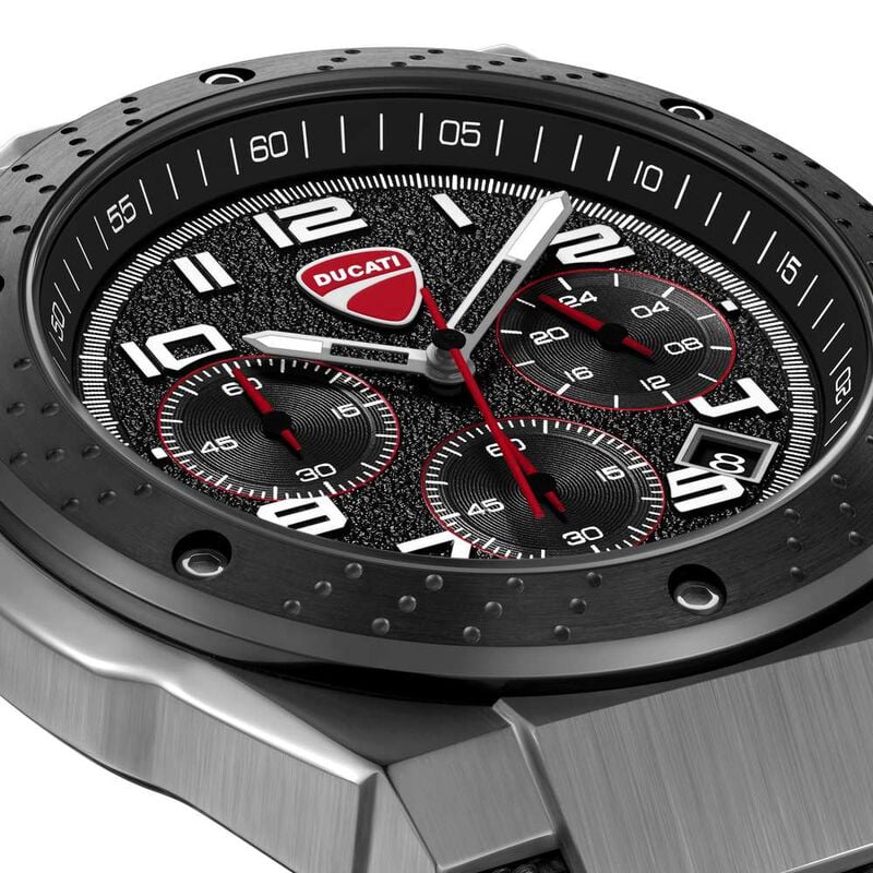 Ducati Quartz Chronograph DTWGO0002501W Black Dial Men&