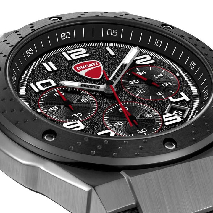 Ducati Quartz Chronograph DTWGO0002501W Black Dial Men&