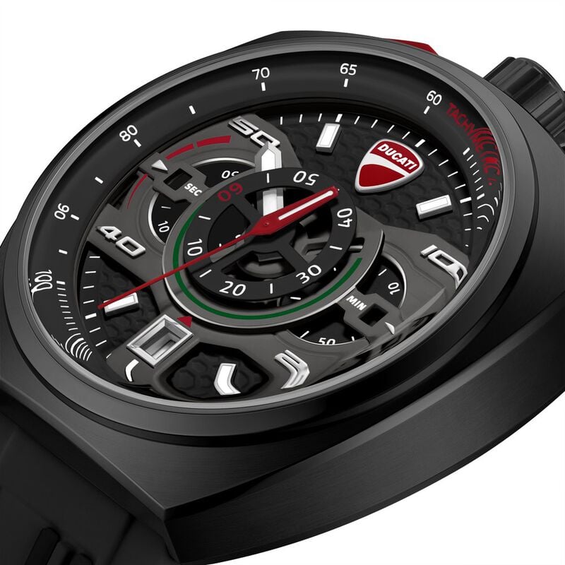Ducati Quartz Chronograph dtwgo0004104w Black Dial Men&