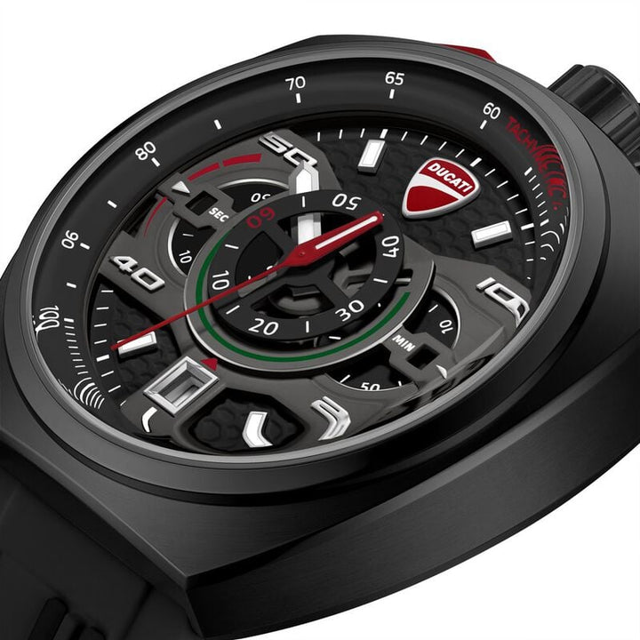 Ducati Quartz Chronograph dtwgo0004104w Black Dial Men&