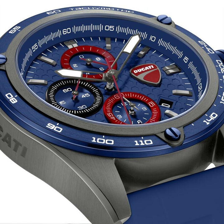Ducati Quartz Chronograph DTWGC0004302W Blue Dial Men&